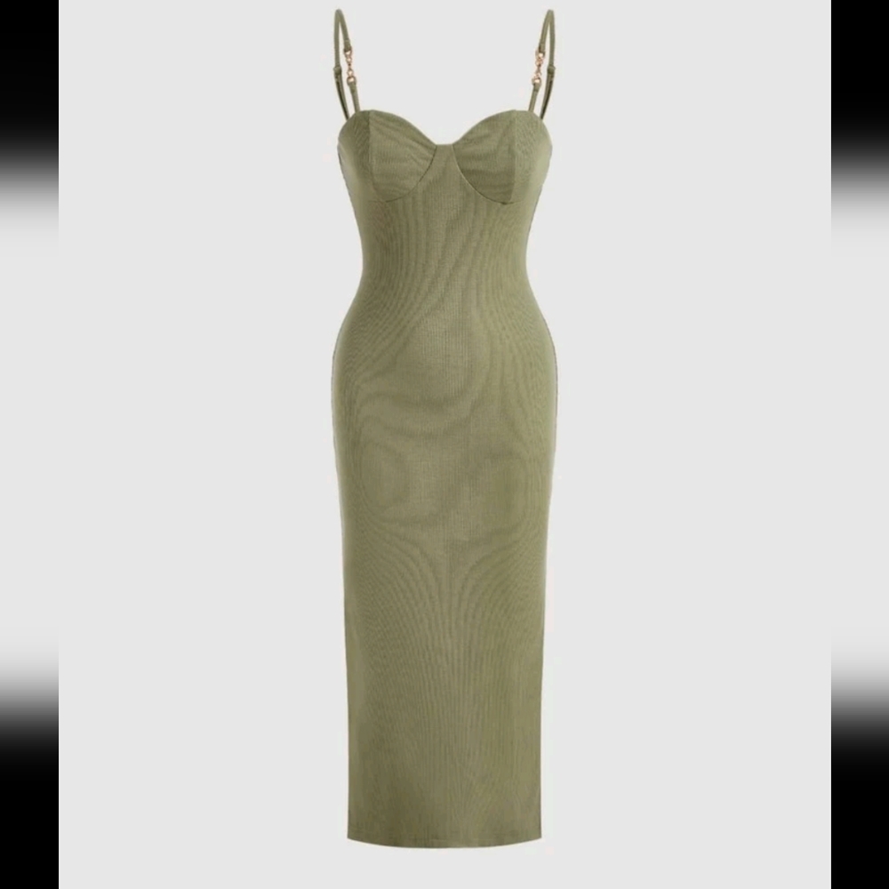 SheIn MOD Green Dress Nwt